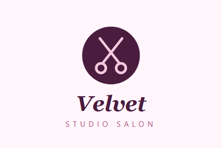 Sample logo for Velvet Studio Salon